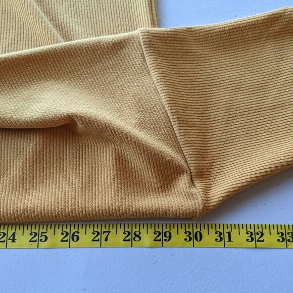 Ivoire golden yellow long jacket with front pockets, Extra Large - Picture 7 of 10